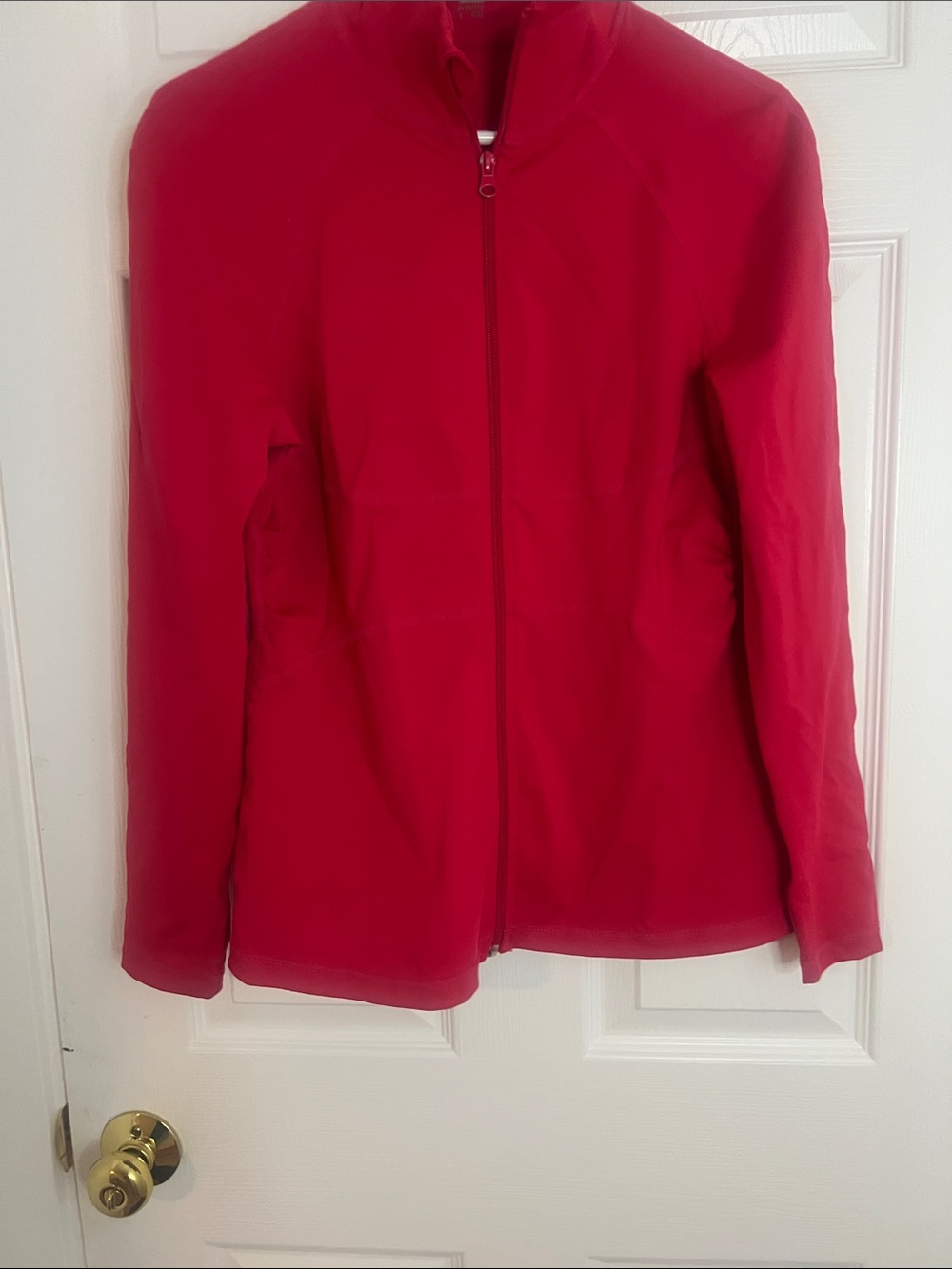 Zella Women's Bright Red Zip-Up Bomber Jacket